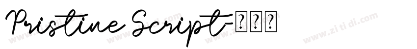 Pristine Script字体转换